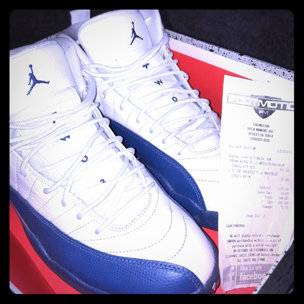 Jordan retro 12s “French Blue” colorway